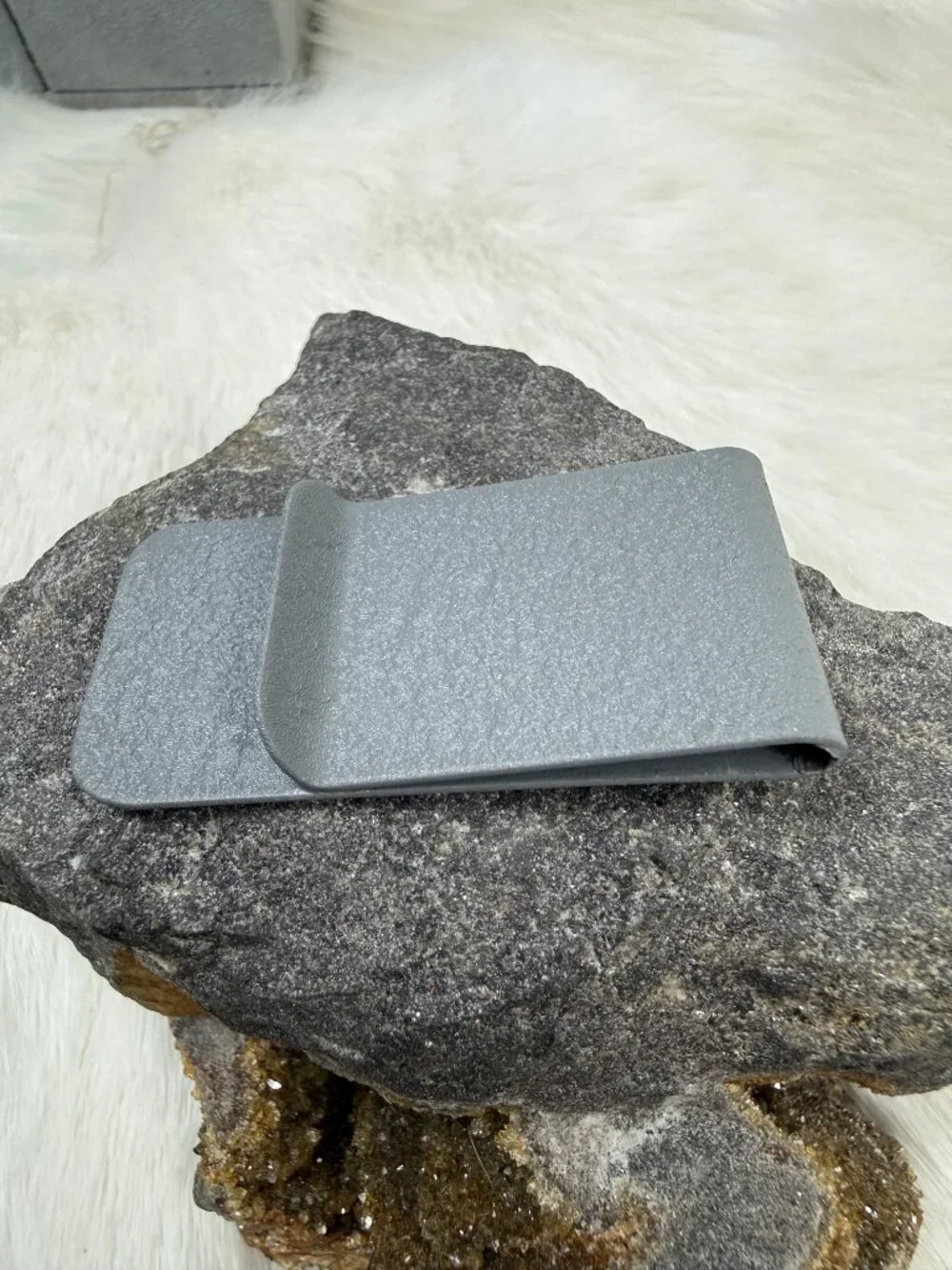 Vintage Hadley Gray Textured Money Clip 2